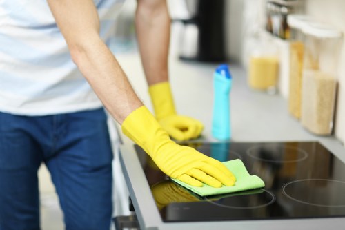 Deep rug cleaning process for a living room rug in Barking